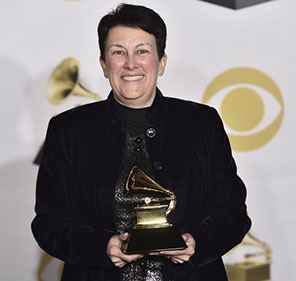 Jennifer Higdon, with her 2018 Grammy for Best Contemporary Classical Composition