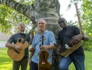 Kumara Music (L-R: Sean Harkness, Shem Gibboury, Samite) photo by M.Barletta