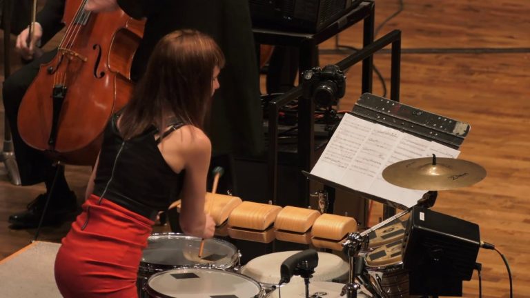 Percussionist Lisa Pegher