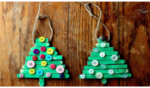 Popsicle Stick Tree Ornament