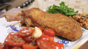 Pork Chop Alla Milanese Close Up 2