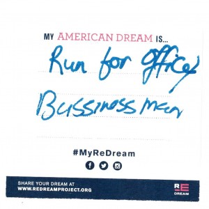 run for office, bussinessman
