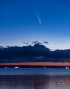 86Neowise comet over Oneida Lake William Shoop  Madison County