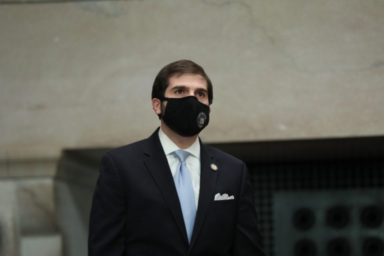 Sen. Andrew Gounardes, a Brooklyn Democrat, speaks on a resolution to proclaim March 2021 as Greek History Month in the State of New York during the legislative session.



Photo courtesy of NYS Senate Media Services