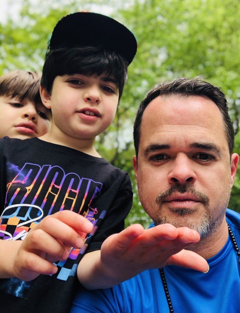 Former Sen. David Carlucci with his kids.