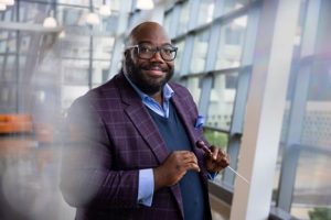 Jaman E. Dunn-Danger, guest conductor with Syracuse Orchestra