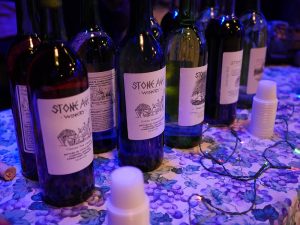 WCNY Scenes of the Region. Wine samples in the event.