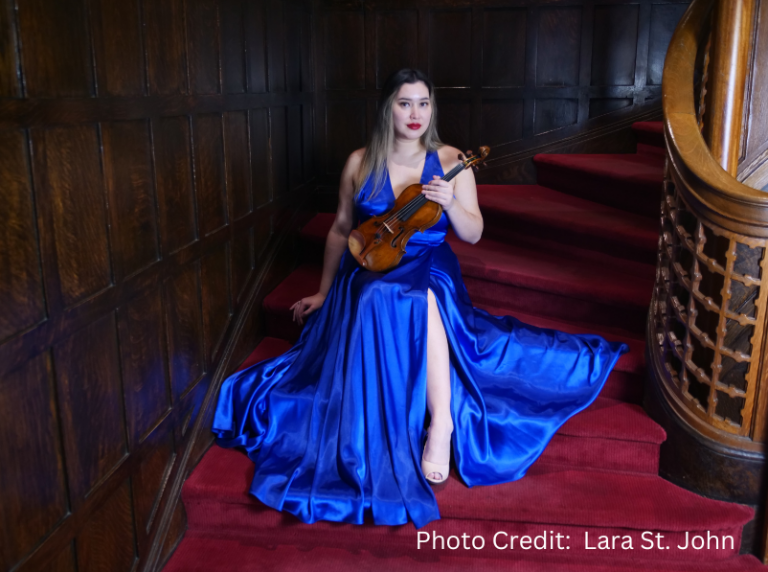 Christina Bouey, violin 
(photo by Lara St. John)